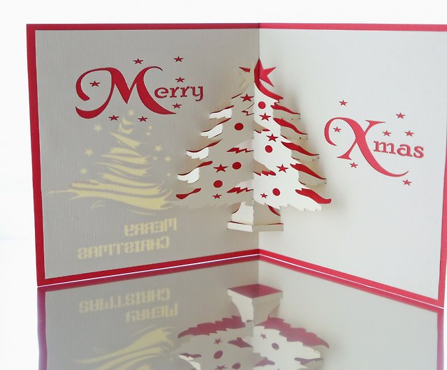 3Dクリスマスポップアップカード - ショップ 3D popupcards カード・はがき - Pinkoi