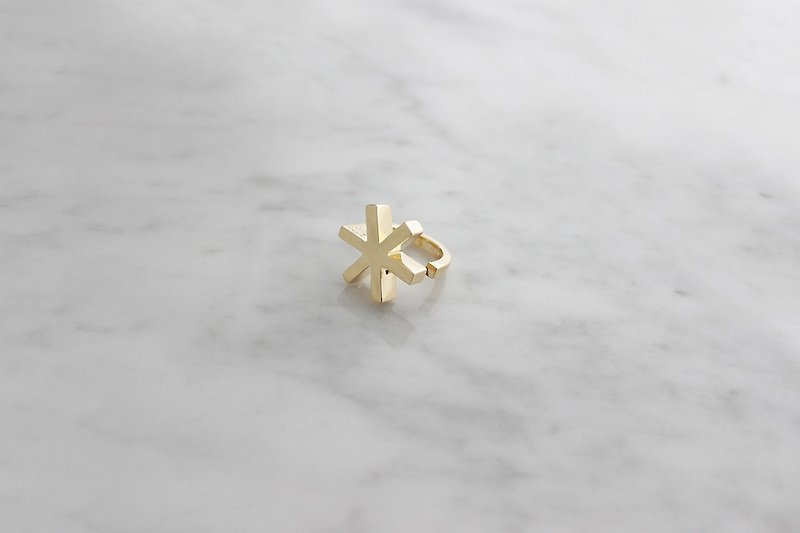 Asterisk Ring Gold, Statement Ring. - General Rings - Other Metals Gold