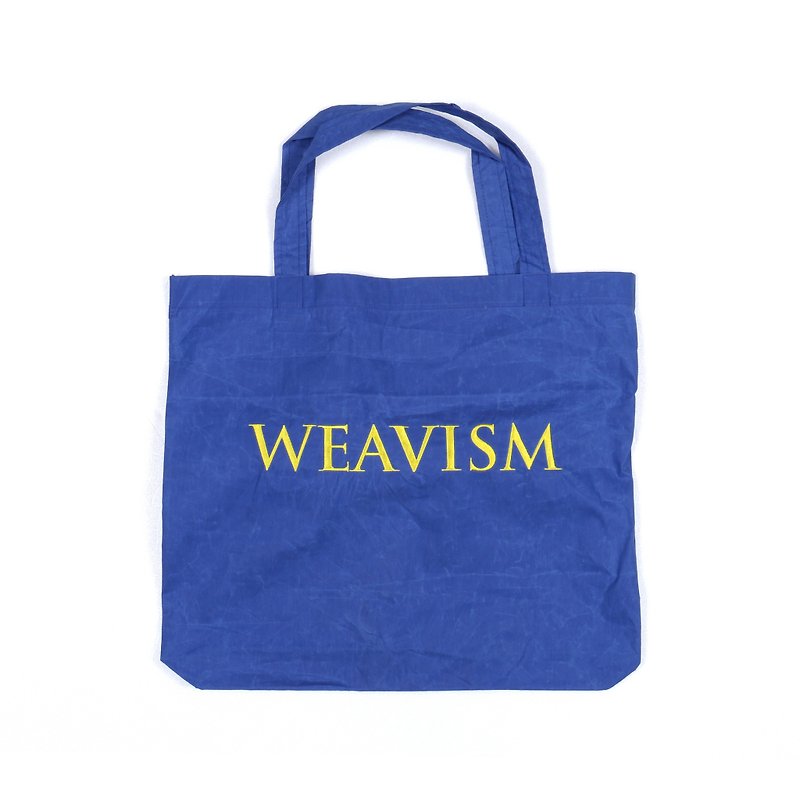 [Environmental] good carry bag Water repellent Wax on W Bag - กระเป๋าถือ - วัสดุอื่นๆ สีน้ำเงิน