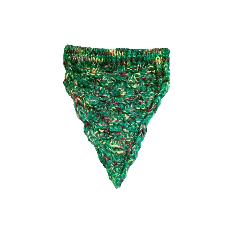 Lan wool triangle flag-bright green background color - ของวางตกแต่ง - วัสดุอื่นๆ สีเขียว