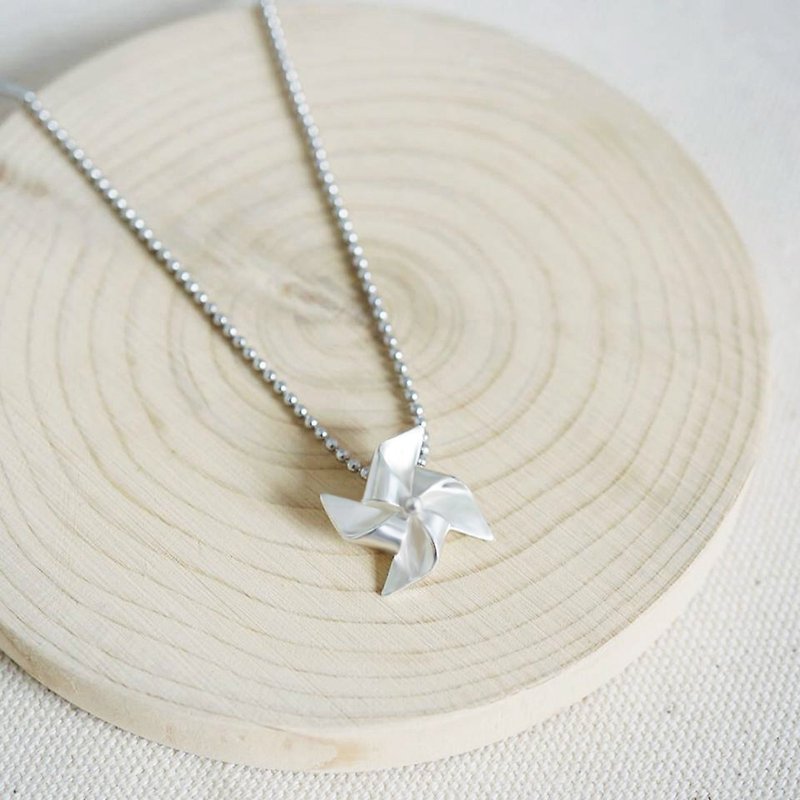 Windmill Sterling Silver Necklace - Necklaces - Sterling Silver Silver