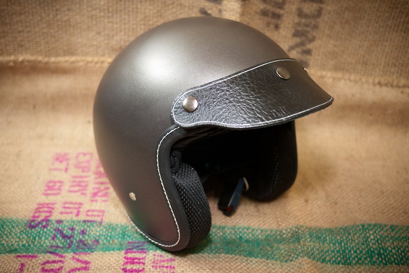 Handmade leather hard hat caps. - Other - Genuine Leather Black