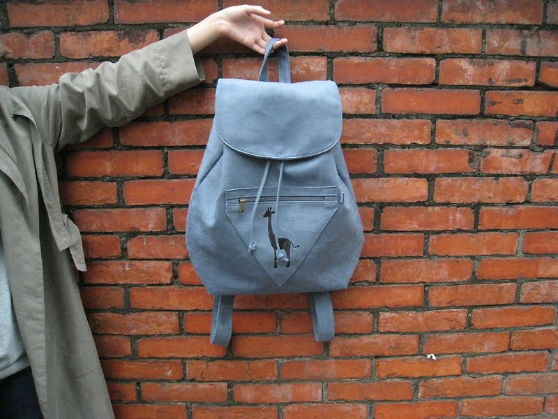 After MaryWil wild backpack - Personalized Gray - กระเป๋าเป้สะพายหลัง - วัสดุอื่นๆ สีเทา