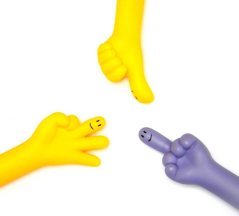 Handi finger pen - like, OK, middle finger (three into special) - Other - Plastic 