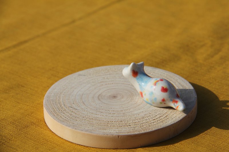 Peas spot color cat 04 - Pottery & Ceramics - Other Materials Multicolor