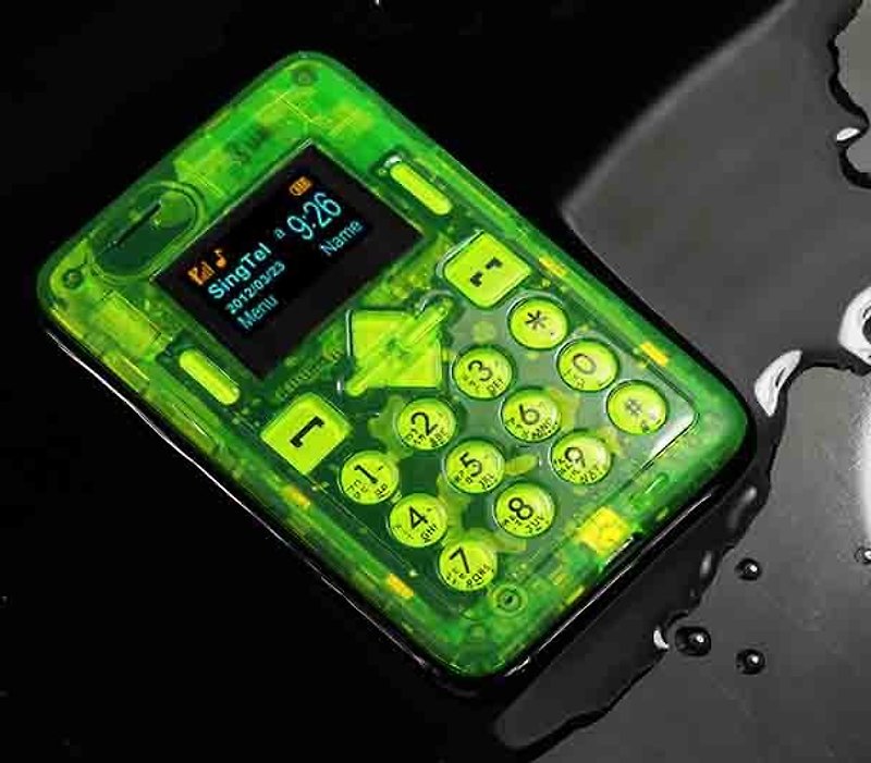 CARD CM1-AQUA防水Bluetoothのダイヤルの連絡先のデバイス（IPX8）（この製品は、Bluetoothダイヤルアップを使用してスマートフォンをペア台湾でのみ利用可能です） - その他 - プラスチック グリーン