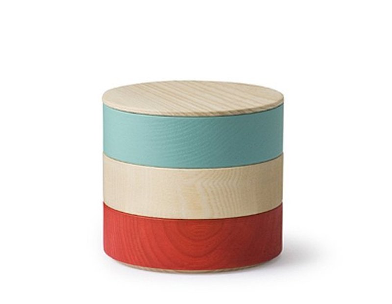 Hata lacquerware shop - Wooden tableware (container) - BORDER 001B - เครื่องครัว - ไม้ หลากหลายสี