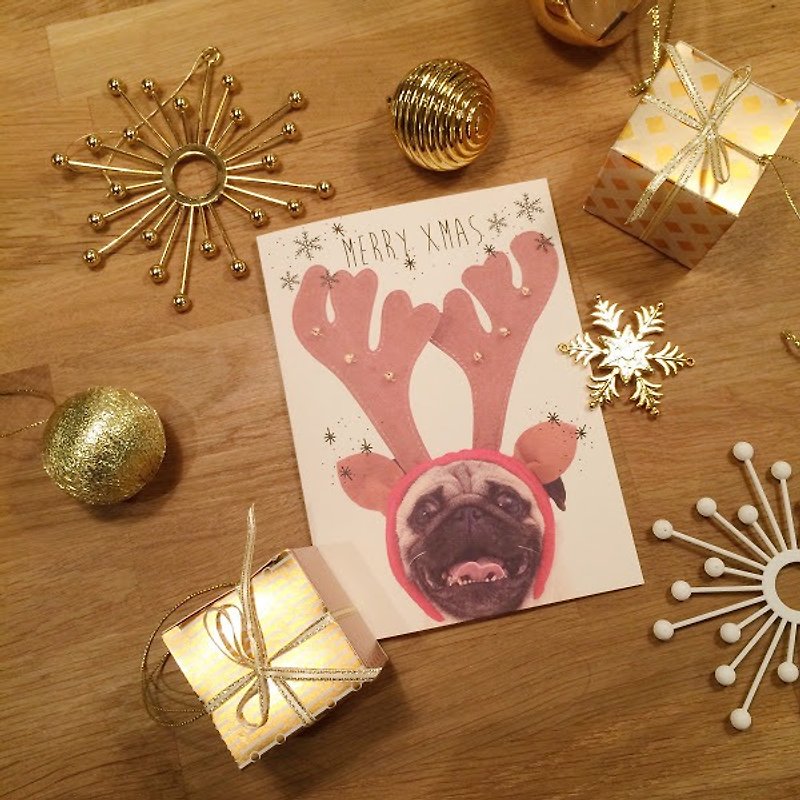 [ YONG ] Pugly Moose Xmas Card - Cards & Postcards - Paper 