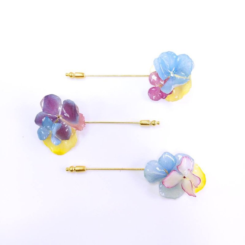 AGFC 3D Real Flower Pin Order to make  - เข็มกลัด - พืช/ดอกไม้ หลากหลายสี