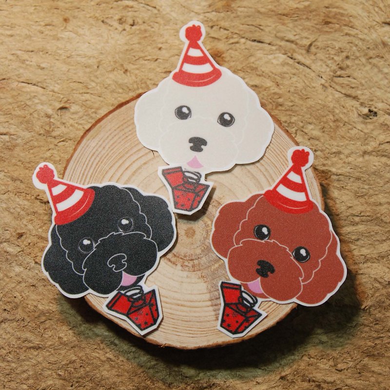 Mao child haunted! Poodle dog stickers funny !! [Option 3 50 yuan] - สติกเกอร์ - วัสดุกันนำ้ หลากหลายสี