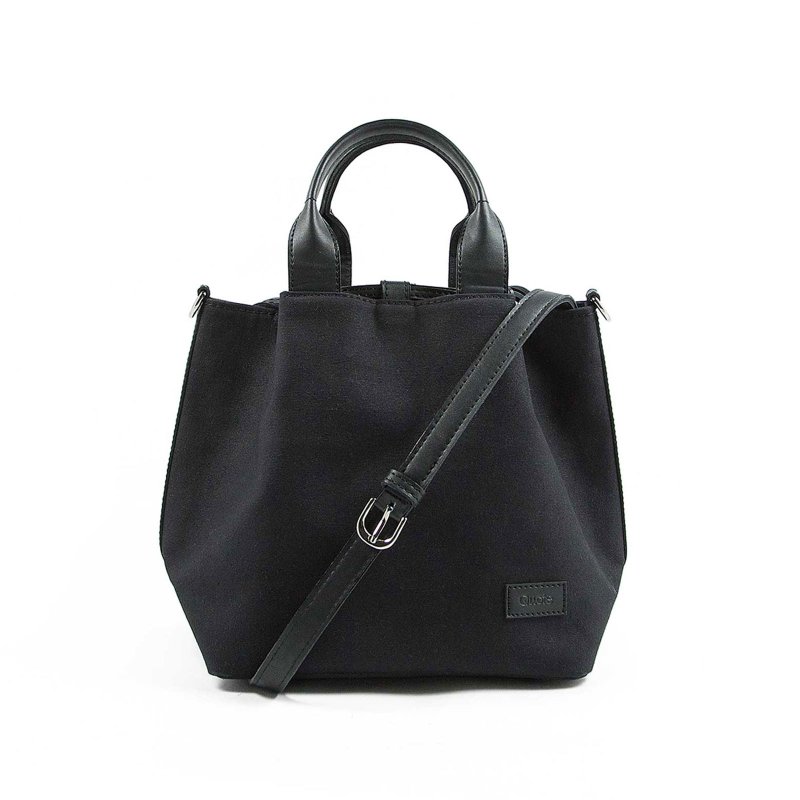 桶形兩用防潑水帆布包 / Bucket bag - 側背包/斜背包 - 其他材質 黑色
