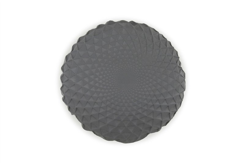 Mikabarr round black pillow - หมอน - วัสดุอื่นๆ สีเทา