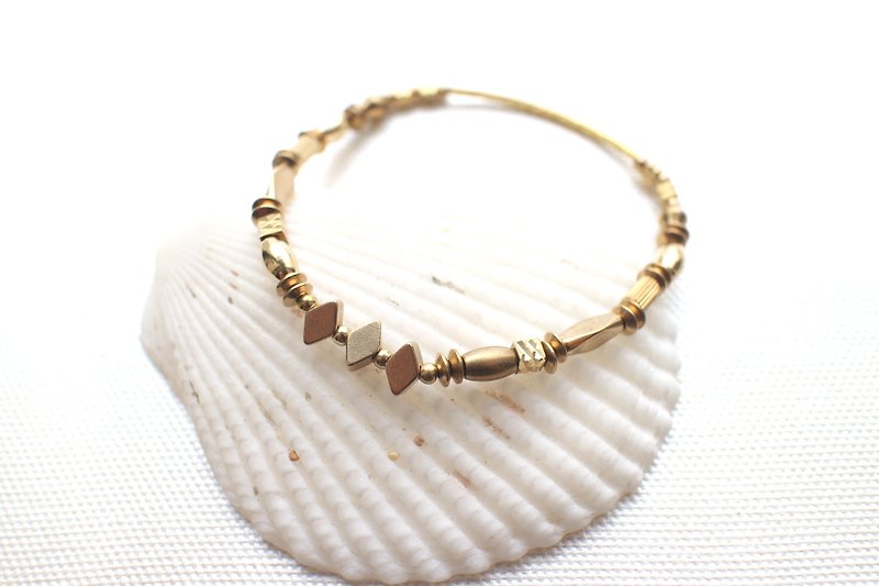 Brass handmade bracelet - Bracelets - Copper & Brass Gold