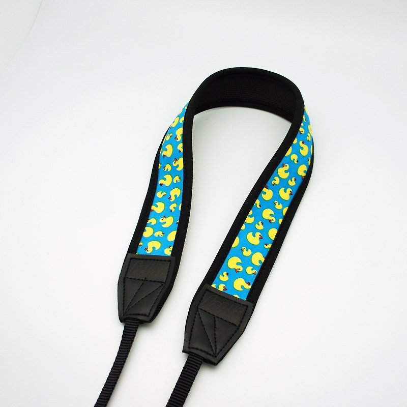 BLR 手工 減壓 相機背帶  花色系列 - 證件套/卡套 - 其他材質 藍色