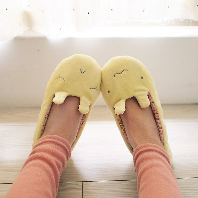 hairmo. Laugh a rabbit indoor warm slippers - Yellow - Indoor Slippers - Other Materials Yellow