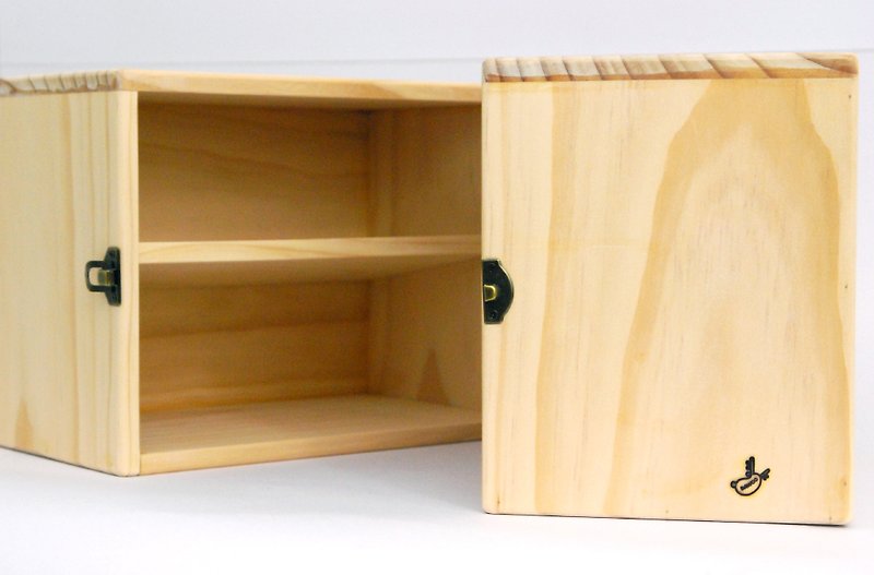 Makeup cabinet / Daughter dedicated storage box - กล่องเก็บของ - ไม้ สีเหลือง
