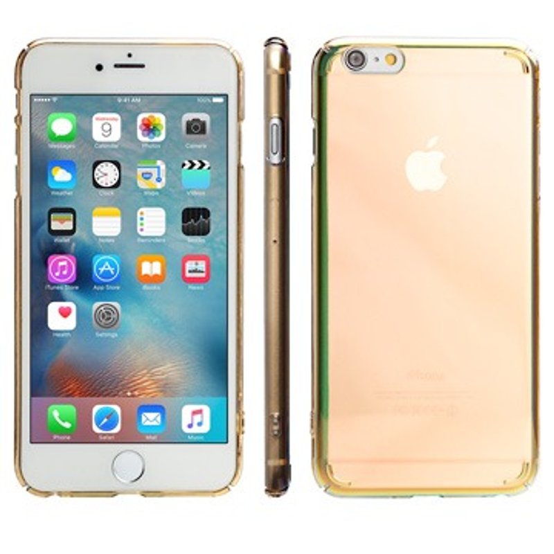 SW iPhone 6 / 6S Plus dedicated LUSTER optical coating protective casing - Through Gold (4716779655193) - เคส/ซองมือถือ - วัสดุอื่นๆ 