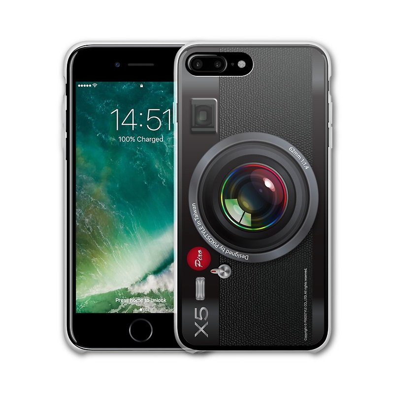 AppleWork iPhone 6/7/8 Plusオリジナル保護ケース - ブラックカメラPSIP-127 - スマホケース - プラスチック ブラック