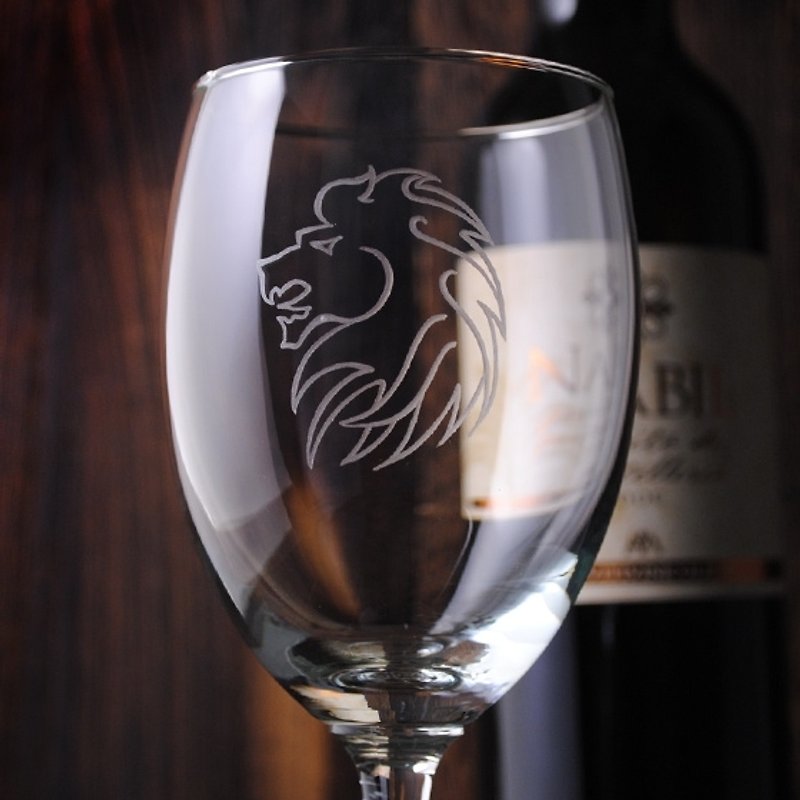 270cc [MSA] constellation Leo constellation red wine red wine gifts constellation Leo 12 - Bar Glasses & Drinkware - Glass Black