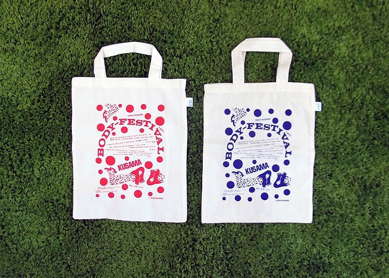 Body Festival Baby-Festival / Lightweight Eco Bag-Yayoi Kusama - Handbags & Totes - Cotton & Hemp 