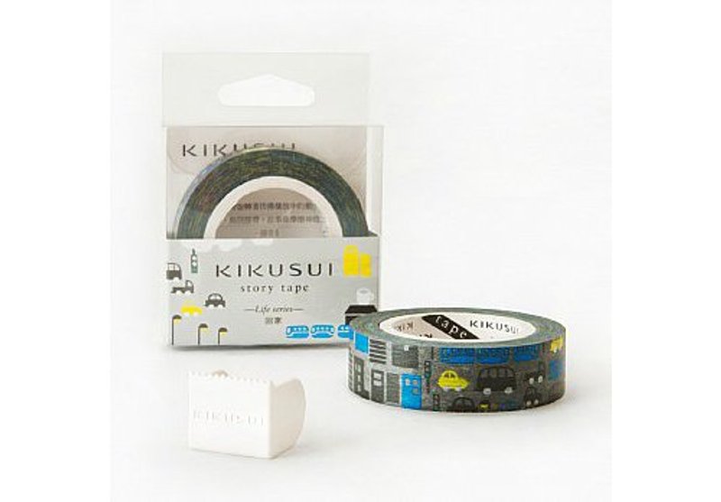 Kikusui KIKUSUI story tape and paper tape Lifestyle - home - Washi Tape - Paper Black