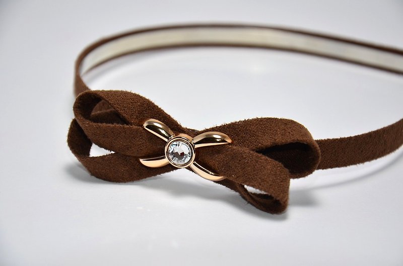 Sweet double three-dimensional bow hair bands - Hair Accessories - Other Materials 