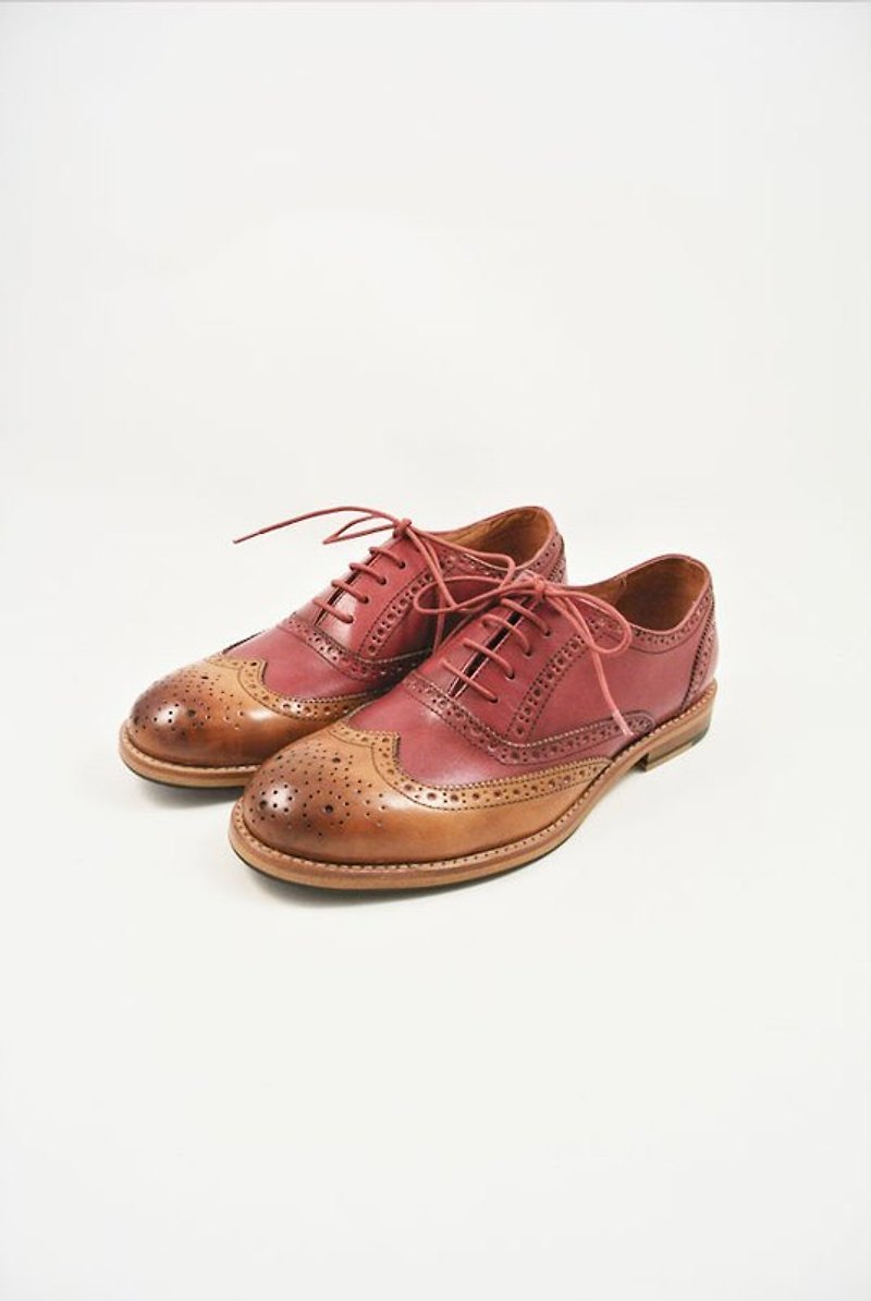 Boyfriend can wear so handsome caramelized oxford - Men's Casual Shoes - Genuine Leather Brown