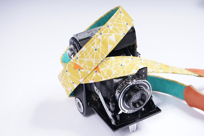 黃小旗2.5舒壓相機背帶 - 相機帶/腳架 - 其他材質 黃色