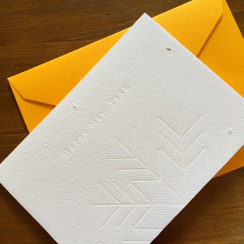 Happy New Year Seed Paper New Year Card (White Limited Edition) - การ์ด/โปสการ์ด - กระดาษ ขาว