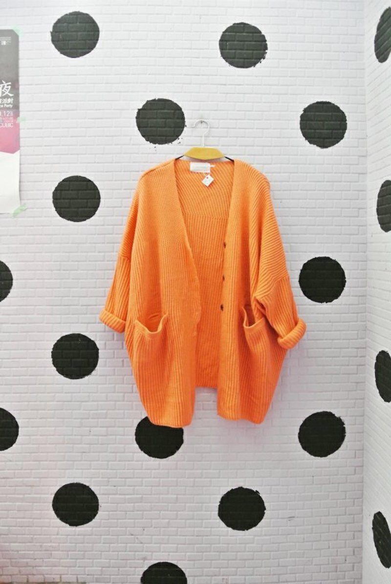 暖軟冬天．緊緊抱著罩衫(客人補刷) - Overalls & Jumpsuits - Other Materials Orange