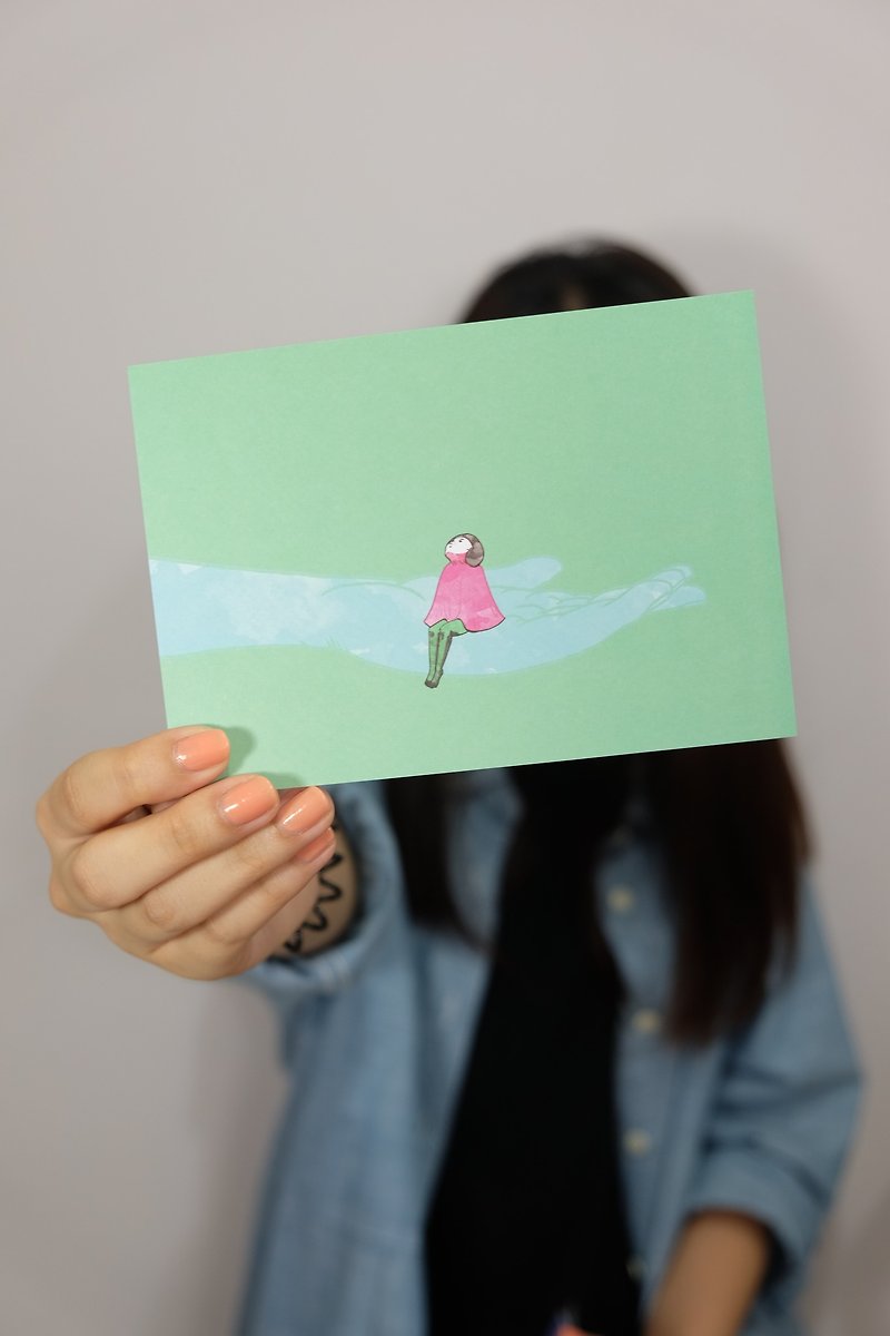 KATRINA "Falling Red" Postcard - Cards & Postcards - Paper Green