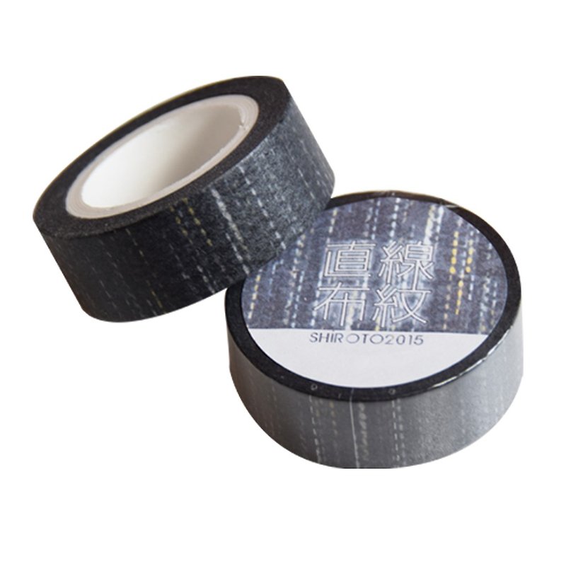 Straight Buwen - paper tape - Washi Tape - Paper Black