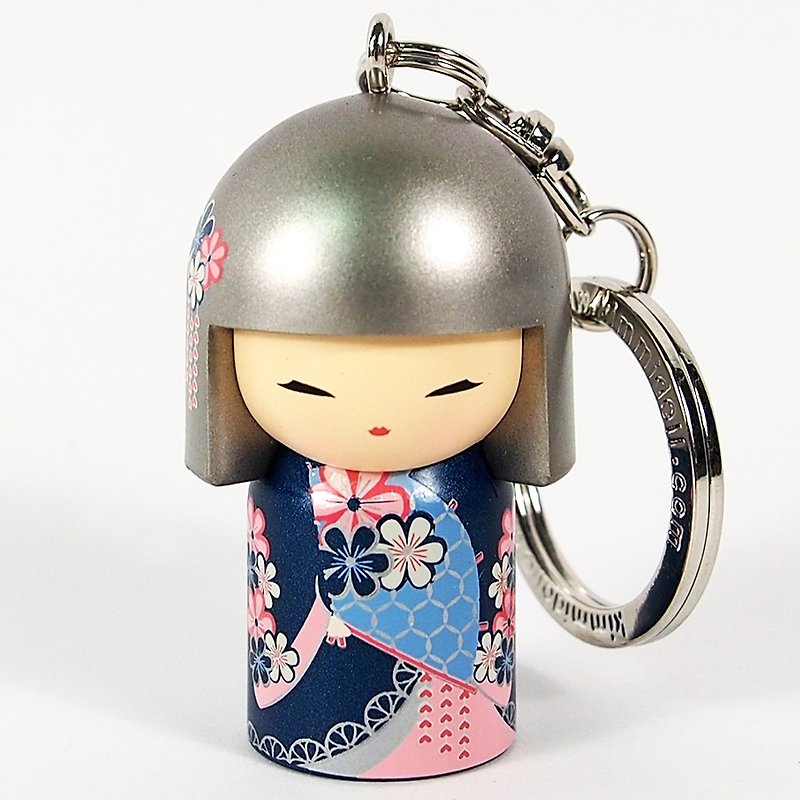Keychain-Sonoko Deep Friendship [Kimmidoll and Blessing Doll Keyring] - Keychains - Other Materials Blue