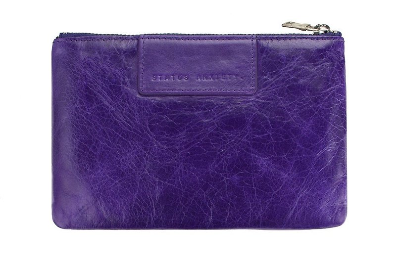 Status Anxiety - MOLLY Flat Clip_Purple / Purple - Wallets - Genuine Leather Purple