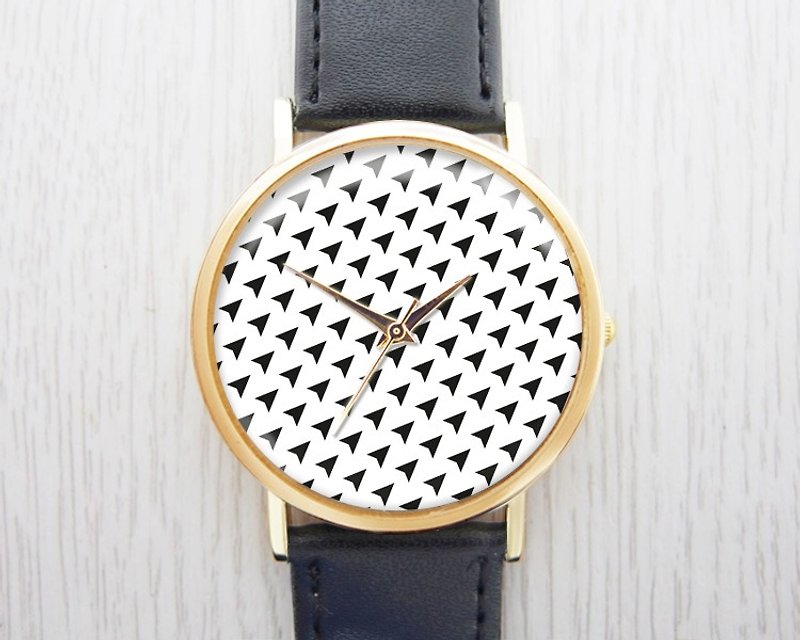 シンプルアロー - レディース腕時計/メンズ腕時計/ユニセックス腕時計/アクセサリー【スペシャルUデザイン】 - 腕時計 ユニセックス - 金属 ブラック