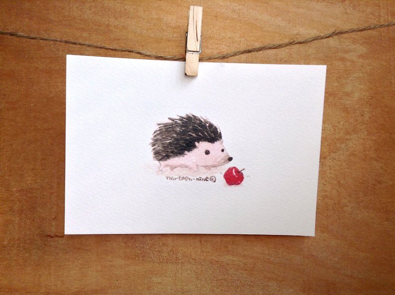 I was not elegant hedgehog. - Cards & Postcards - Paper White