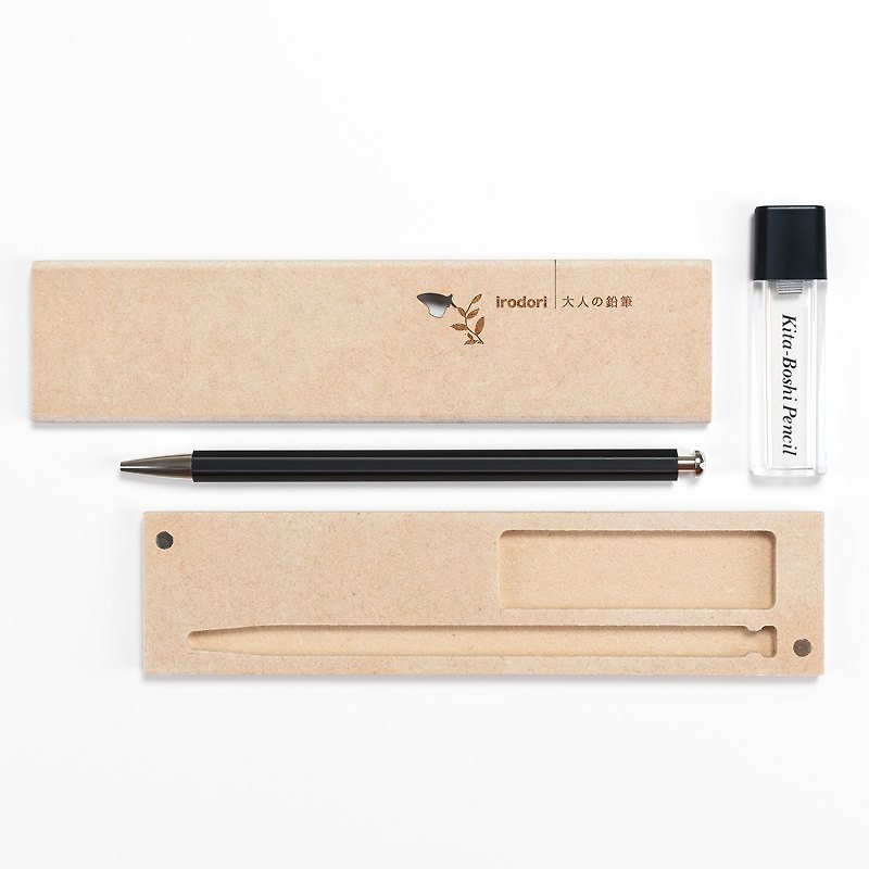日本北星 大人的鉛筆~彩 黑色 木質筆盒組 - 其他書寫用具 - 木頭 黑色