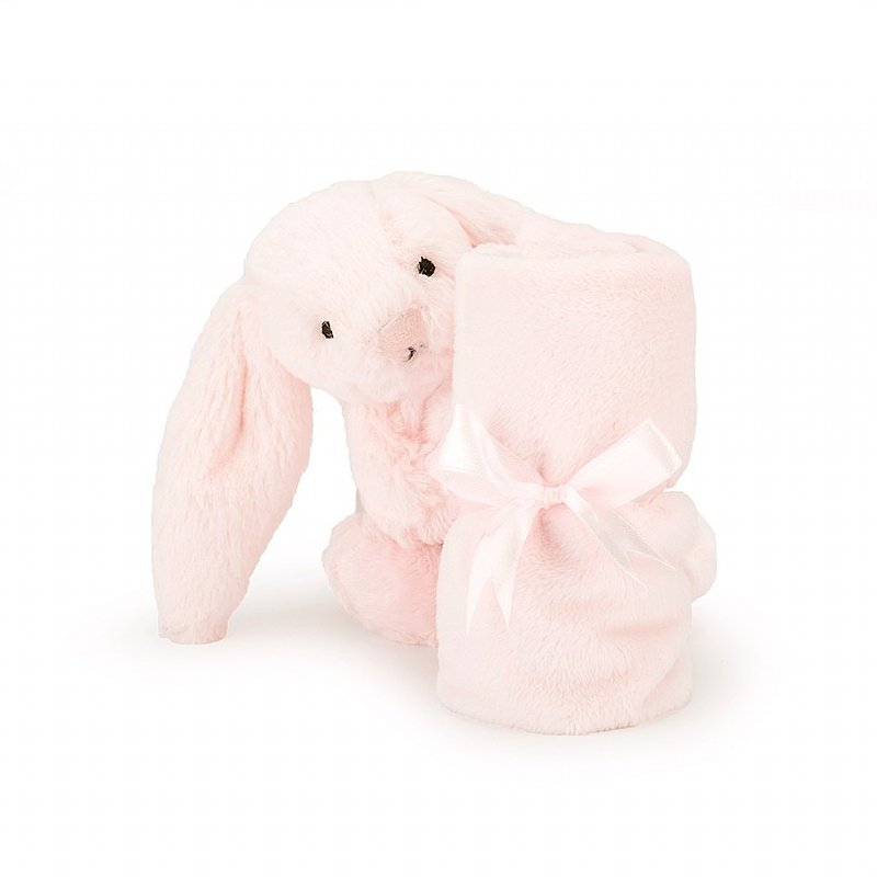 Jellycat Bashful Pink Bunny Soother - ผ้ากันเปื้อน - เส้นใยสังเคราะห์ สึชมพู