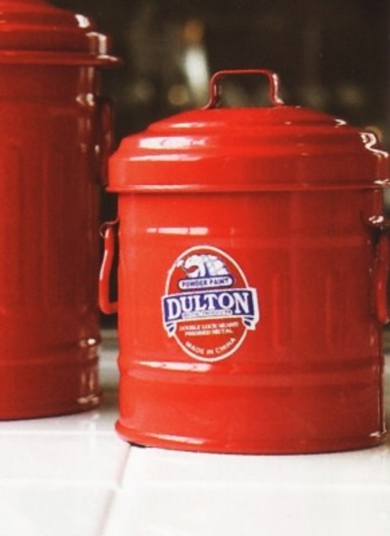 [SUSS] 日本Dulton復古工業風 金屬造型收納桶/垃圾桶380ML(紅色)-現貨免運 - Other - Other Metals Red
