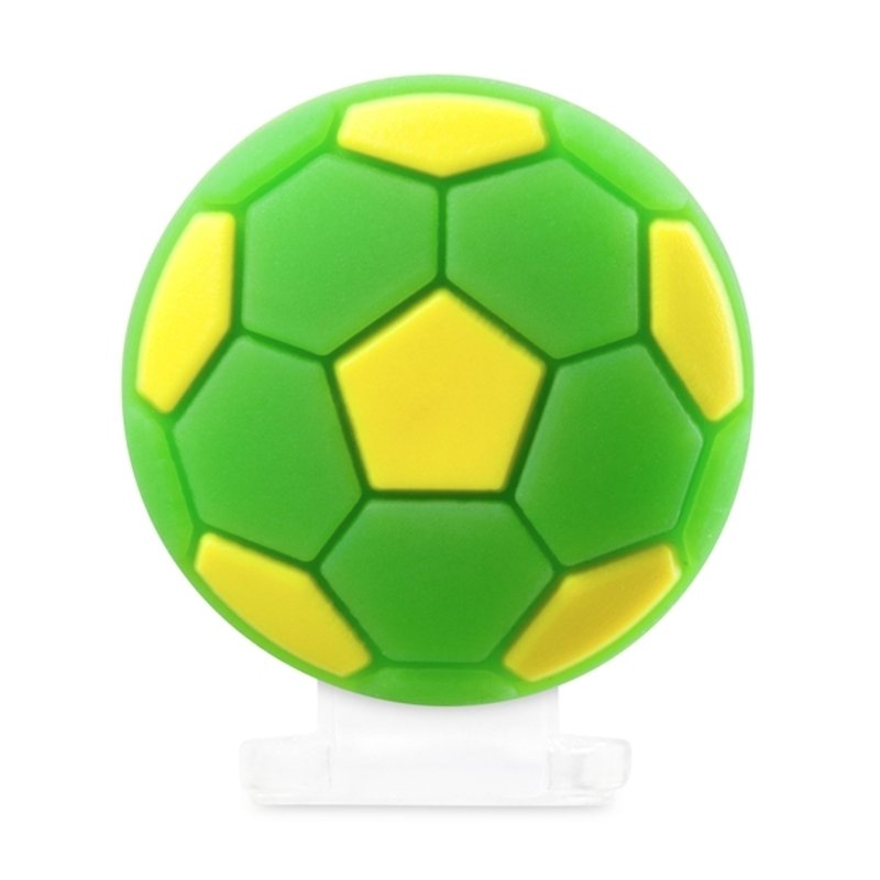 ライトニングキャップフットボール（グリーン） - スマホスタンド・イヤホンジャック - シリコン グリーン