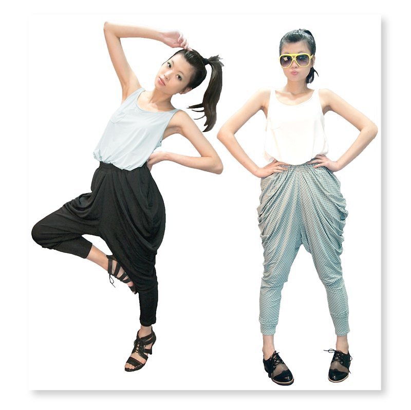 [Pants] circle design _ design drape Rome pants ● Melts and blooming! - Women's Pants - Other Materials 
