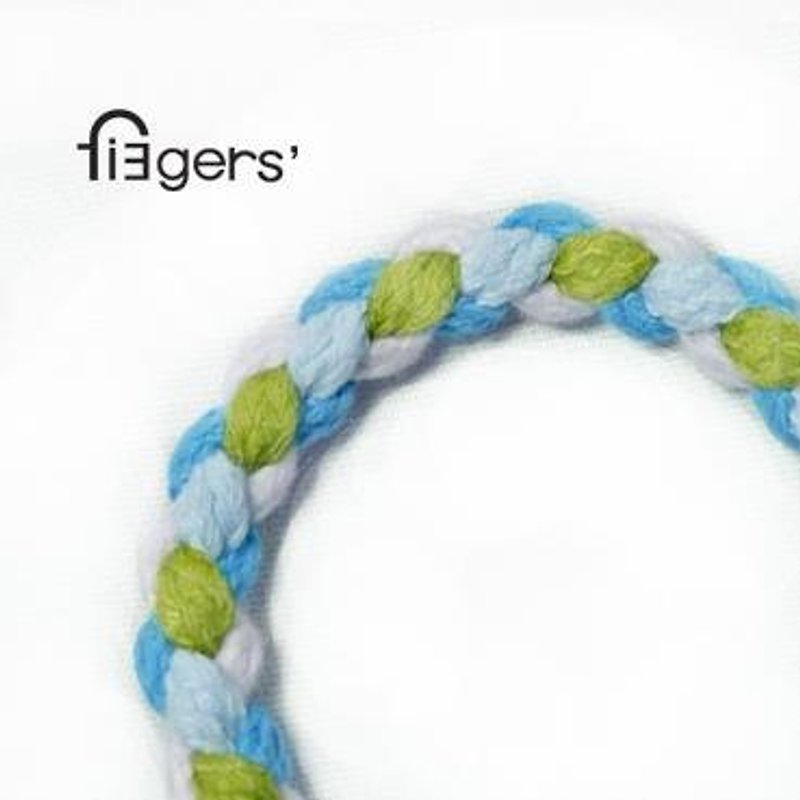 13 fingers' / fun music / hand and foot chain - Bracelets - Cotton & Hemp Blue