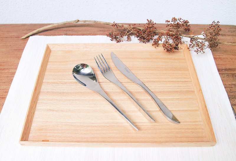 DULTON metal cutlery set - blades Bing - ช้อนส้อม - โลหะ ขาว