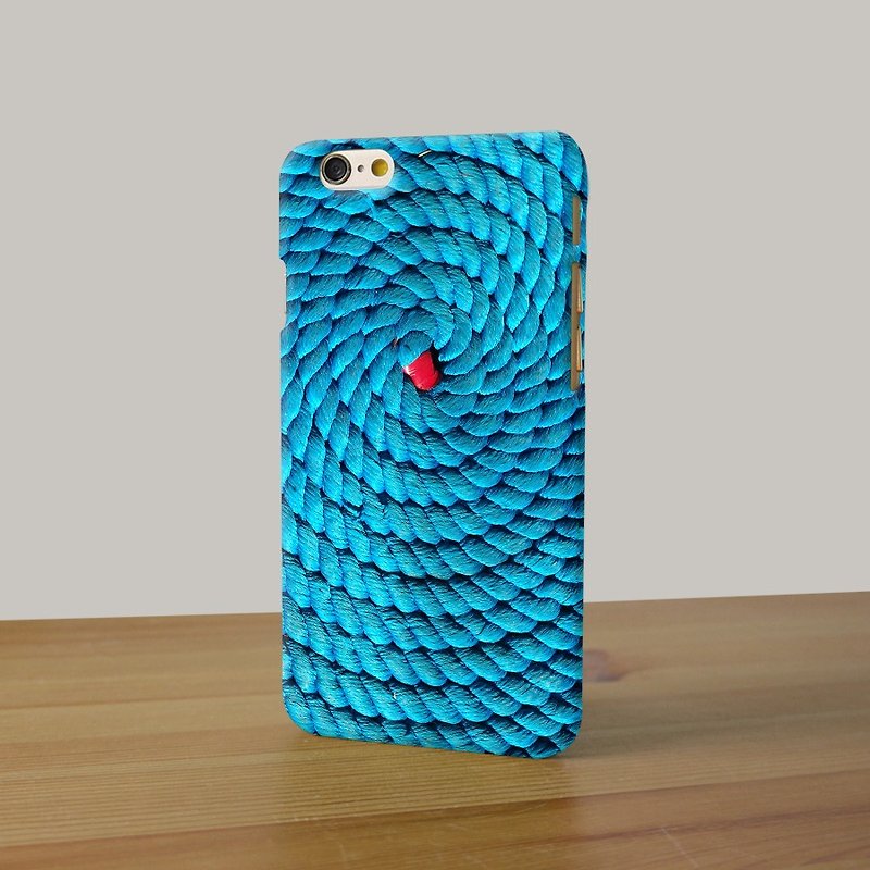 Blue Rope notes pattern  　3D Full Wrap Phone Case, available for  iPhone 7, iPhone 7 Plus, iPhone 6s, iPhone 6s Plus, iPhone 5/5s, iPhone 5c, iPhone 4/4s, Samsung Galaxy S7, S7 Edge, S6 Edge Plus, S6, S6 Edge, S5 S4 S3  Samsung Galaxy Note 5, Note 4, Note  - อื่นๆ - พลาสติก 