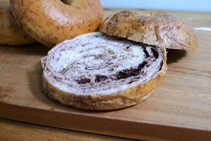 Natural yeast a handmade marble chocolate Bagel 5 - ขนมปัง - วัสดุอื่นๆ 