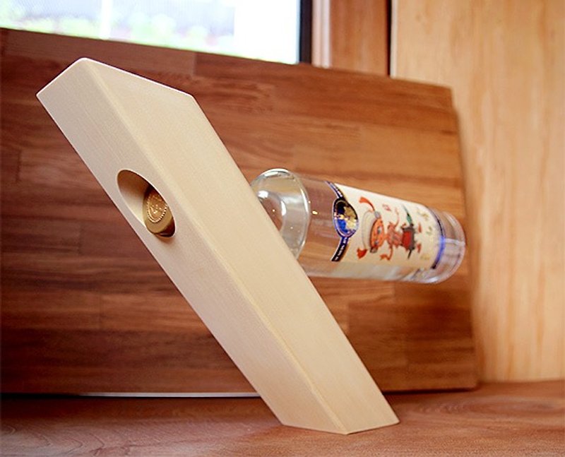 Wooden Kaoliang Liquor Rack - Items for Display - Wood Orange