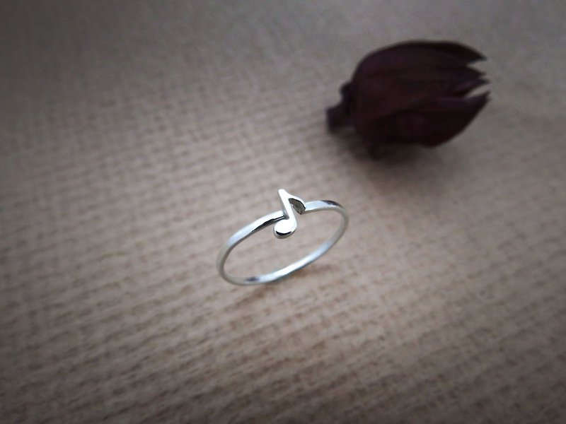 Little Note Series – Quaver(925 Sterling Silver Ring) - C percent - General Rings - Sterling Silver Silver