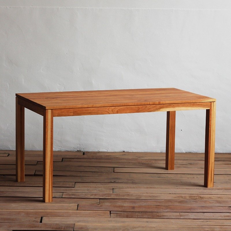 木材の瞬間がある - 西工房 - 無垢材のコーヒーテーブル、サイドテーブル、長いテーブル、ダイニングテーブル（120x80x74）、木のパズル - ランチョンマット - 木製 ホワイト