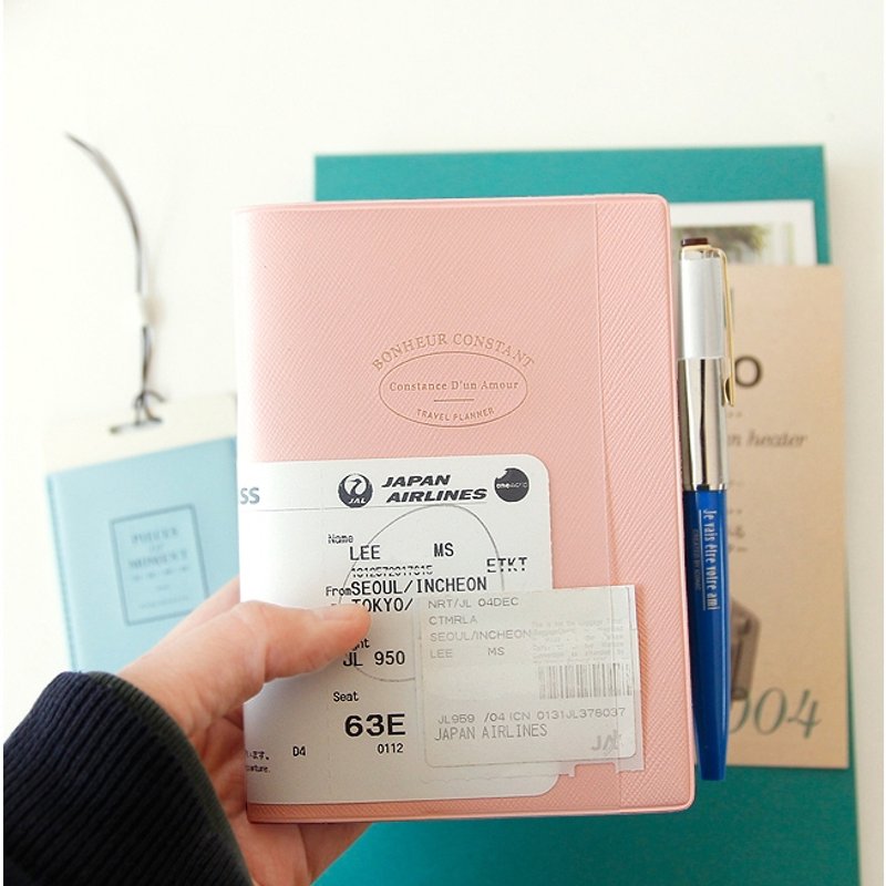 Dessin x Iconic-A6 around the world plan to present - pink, ICO98401 - Notebooks & Journals - Paper Pink