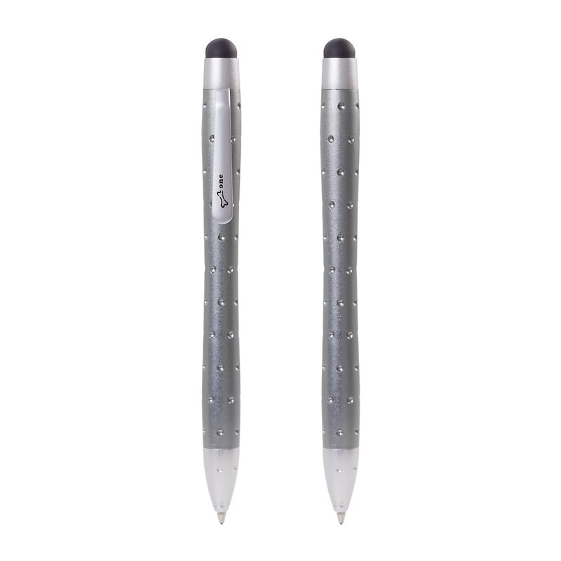スタイラスタッチペン軽量のデュアルユーススタイラスグレー - その他 - シリコン グレー